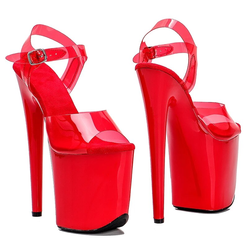 VCshoes 20cm/ 8inches TPU Upper Pole Dance Shoes Models Party Show Stage Platform Women Sandals Platform Shoes High Heels 1K
