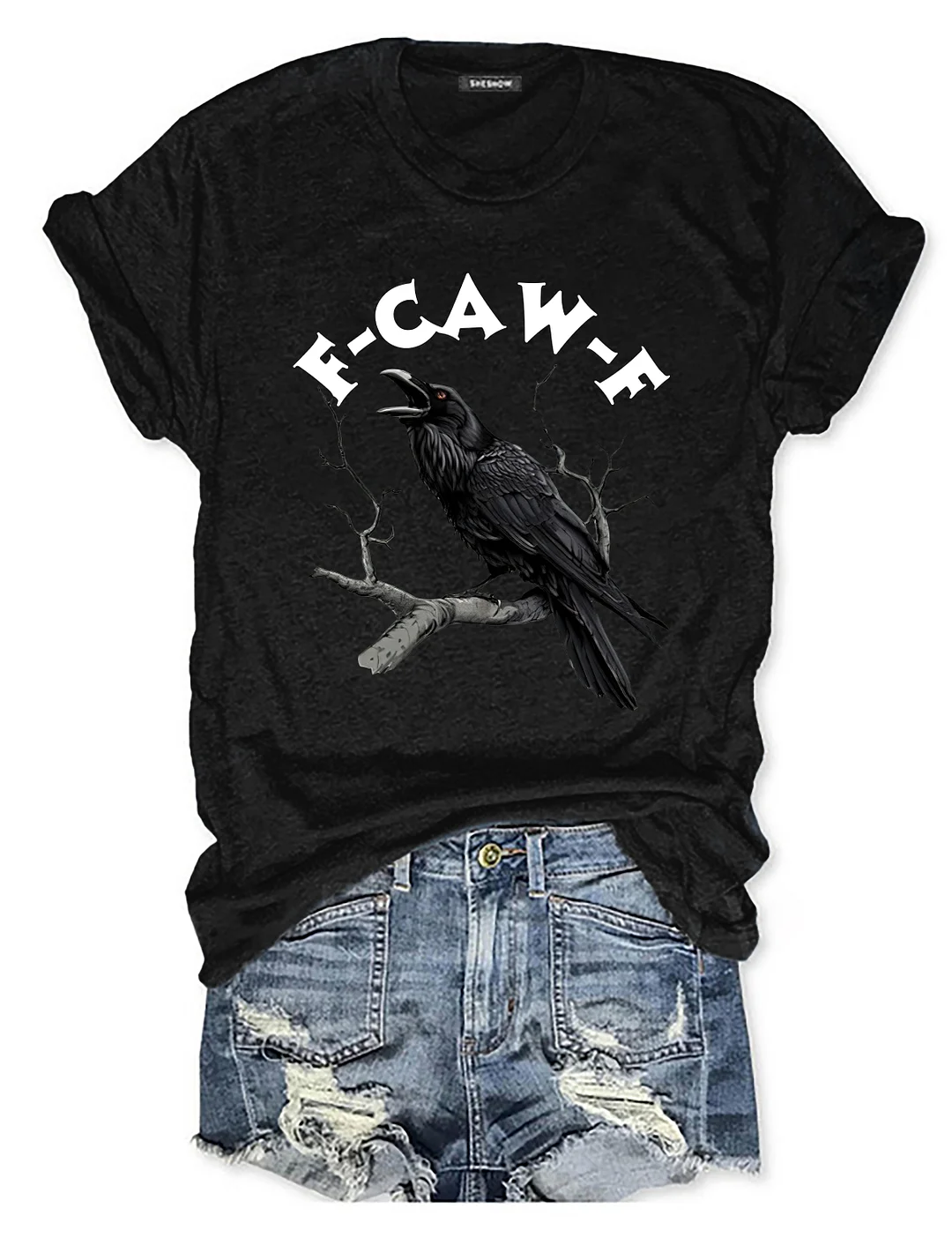 F-Caw-F Funny Crow T-shirt