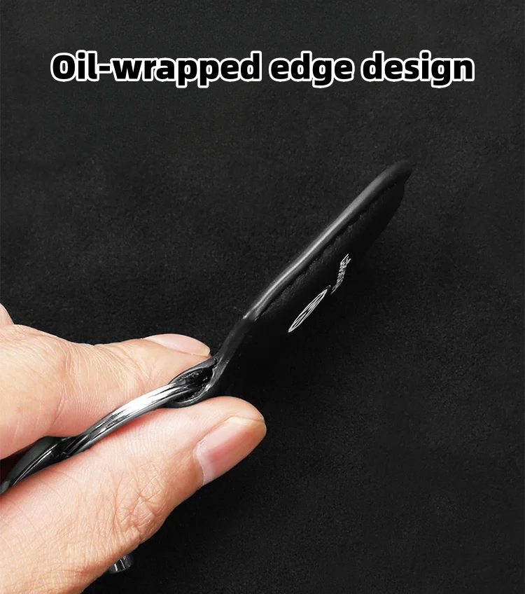 High-end genuine leather car key pendant with car LOGO