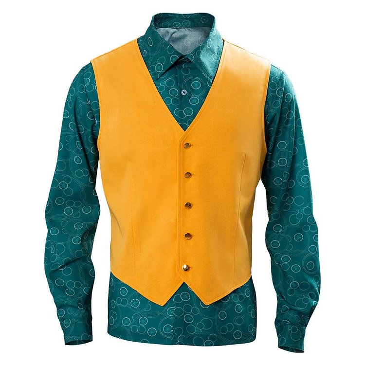 Joaquin Phoenix Arthur Fleck Shirt With Vest Cosplay Costume