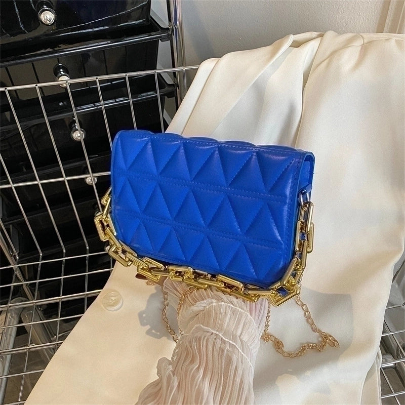 Women’s Medium Summer Pu Leather Elegant Streetwear Square Bag