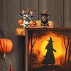 (US Local)Halloween Dog Diamond Art Door Right Angle Sign for Indoor Outdoor Wall