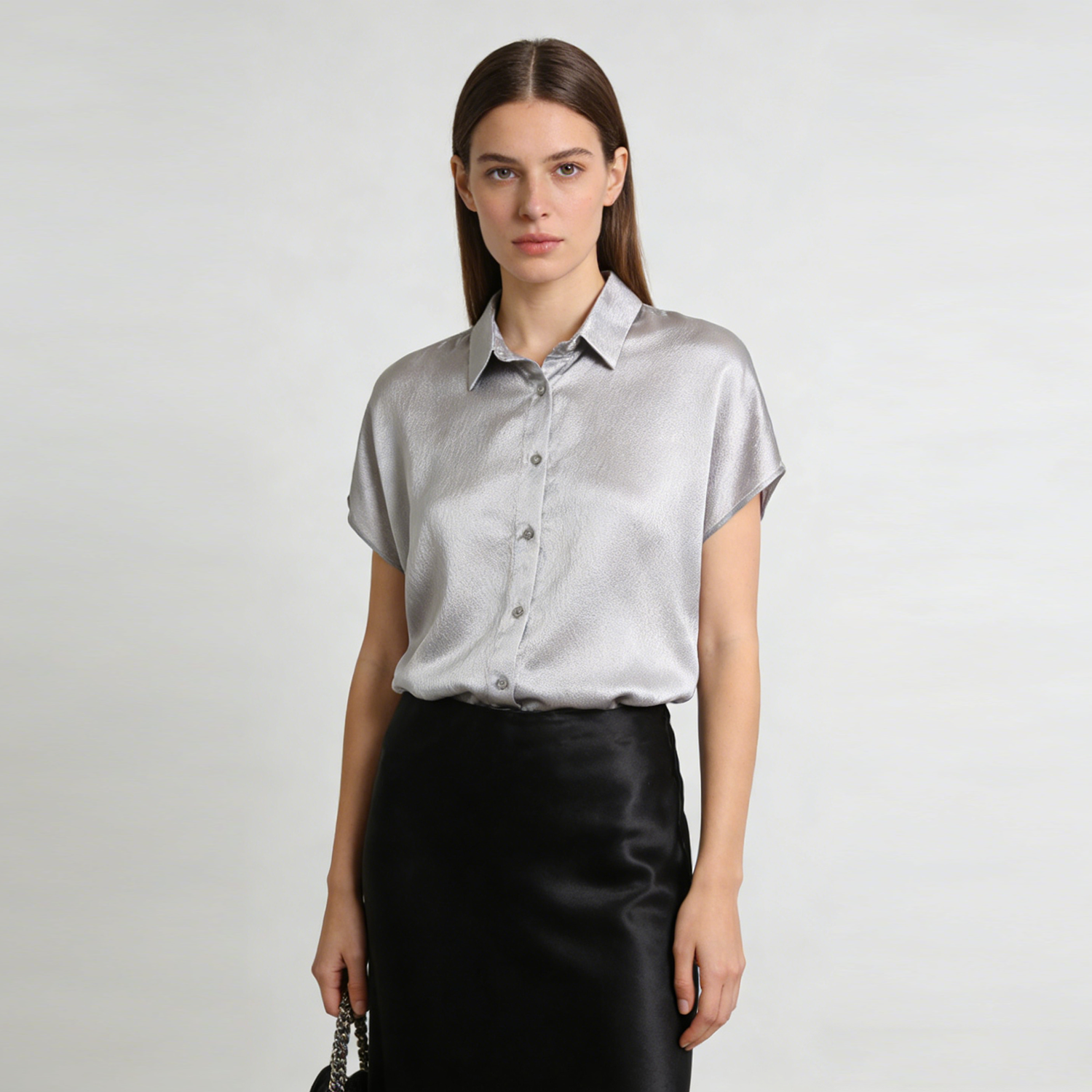 Silk Blouse Single Breasted Top REAL SILK LIFE