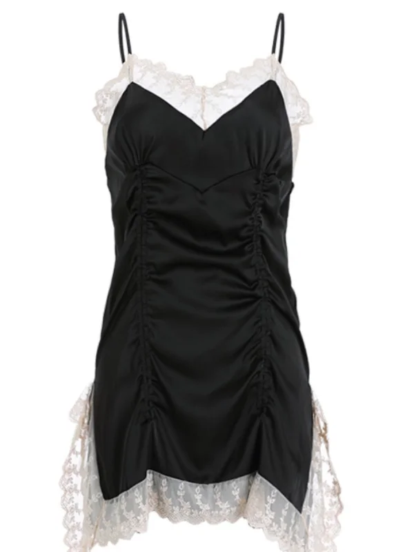 Lace Satin Pajamas Women's Nightdress