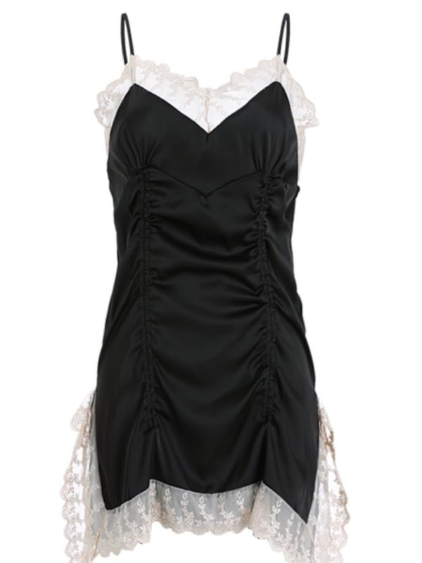 Lace Satin Pajamas Women's Nightdress