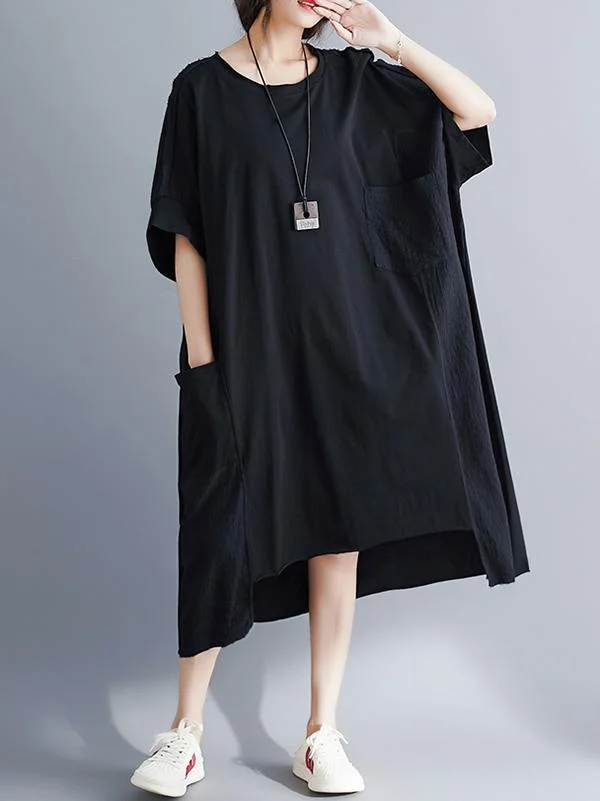 Super Roomy Irregular Long Dress