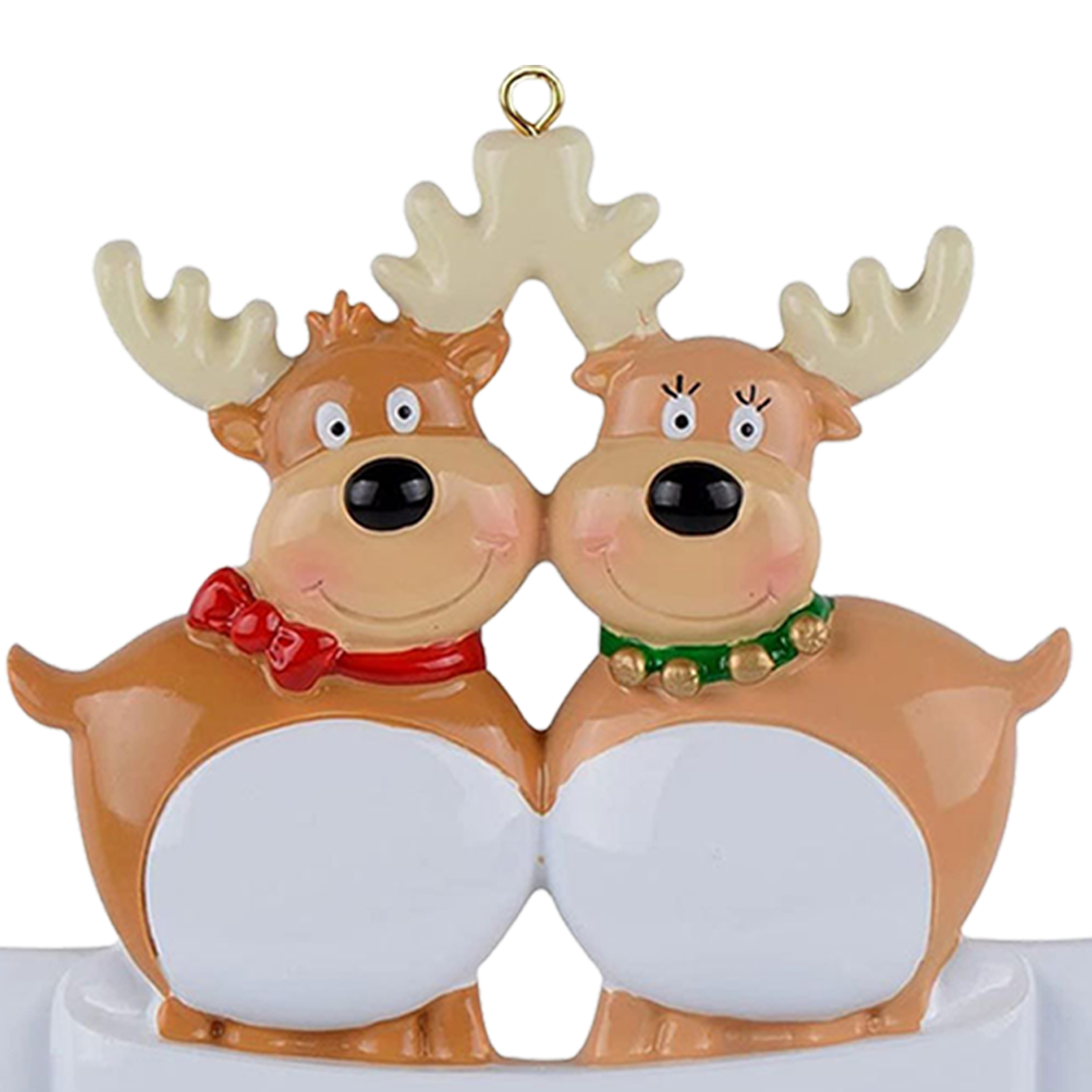 

Deer Head Christmas Tree Pendant Resin Deer Sculpture Hanging Ornament, 5 moose for christmas, 501 Original