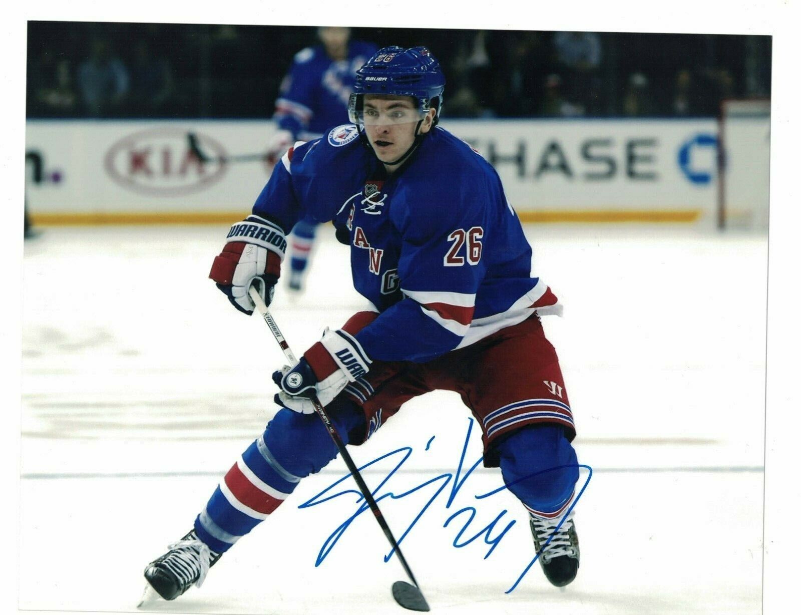 Jimmy Vesey New York Rangers Signed 8 x 10