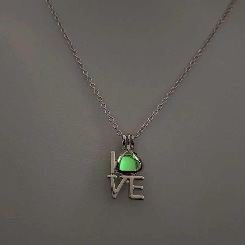 Luminous Hollow Diy Cage Christmas Tree Women’s Necklace