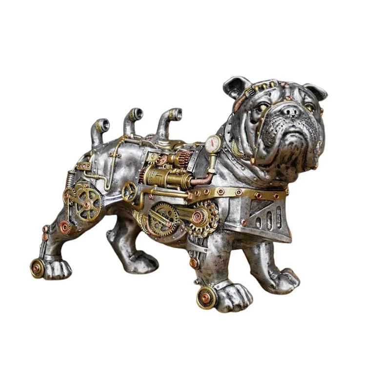 【Ornament】Home Decor Resin Ornaments-Mechanical Punk Dog gbfke