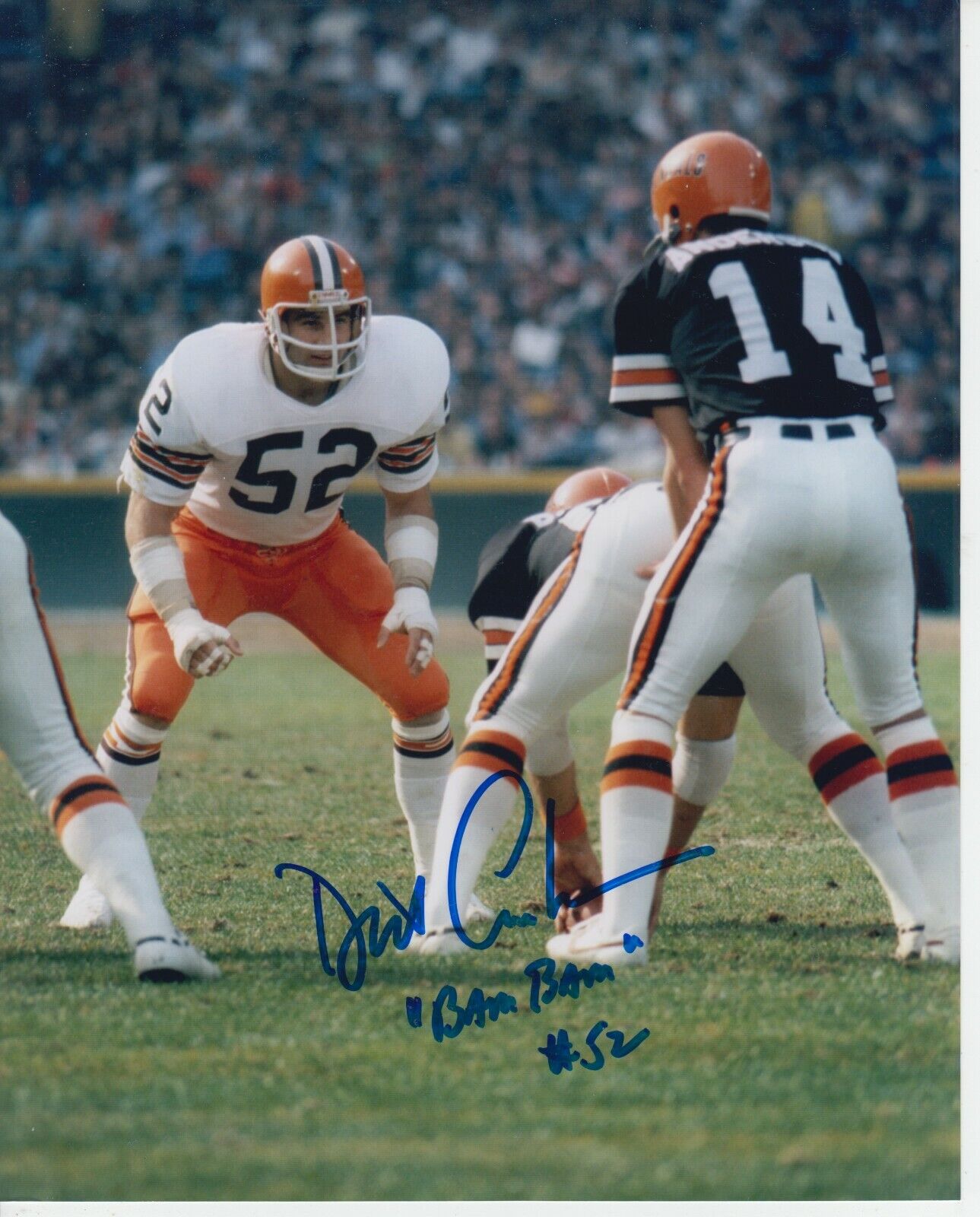 Dick Ambrose 8x10 Signed Photo Poster painting w/ COA Cleveland Browns #1