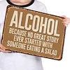 Alcohol - Vintage Metal Signs - 20*30cm/30*40cm - Warning