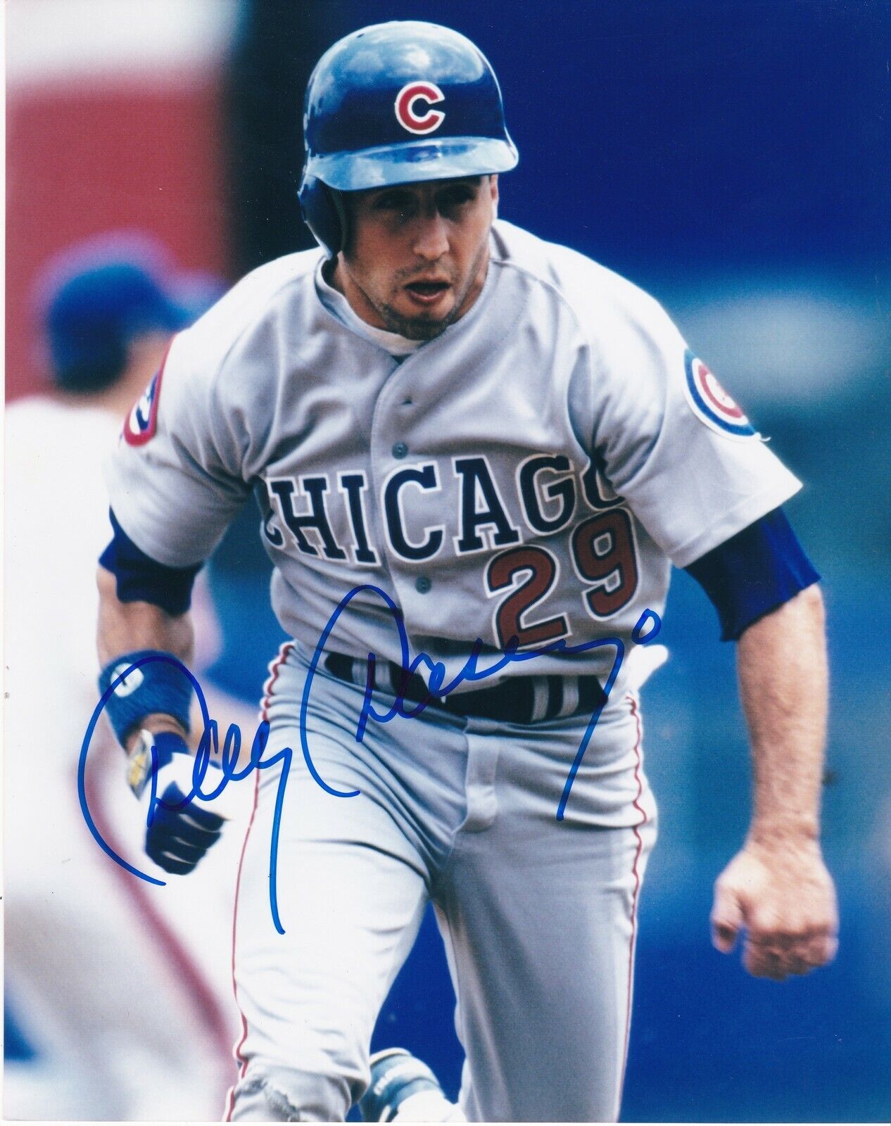 DOUG DASCENZO CHICAGO CUBS ACTION SIGNED 8x10