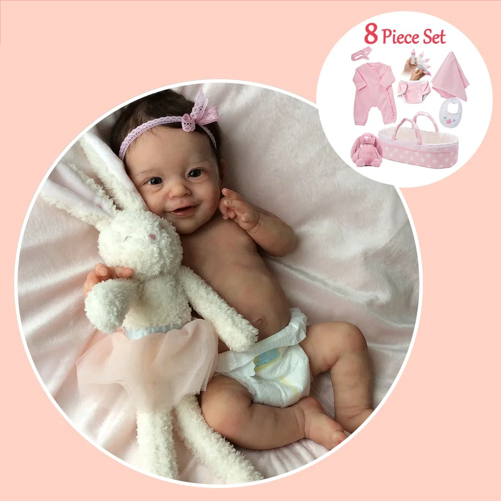 20'' Lifelike Soft Touch Vinyl Reborn Baby Doll Girl with Smile Face Named Angie -Creativegiftss® - [product_tag] RSAJ-Creativegiftss®