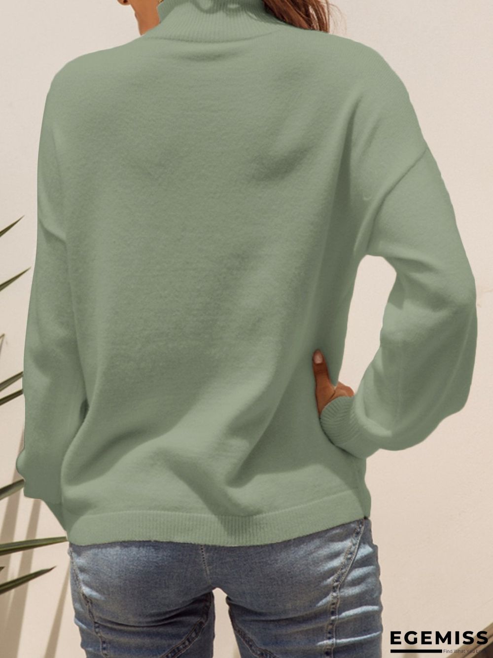 Casual Long Sleeve Shift Sweater | EGEMISS