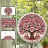 Diamond Painting Acrylic Single-Side Heart Tree of Life Hanging Pendant Home Decor