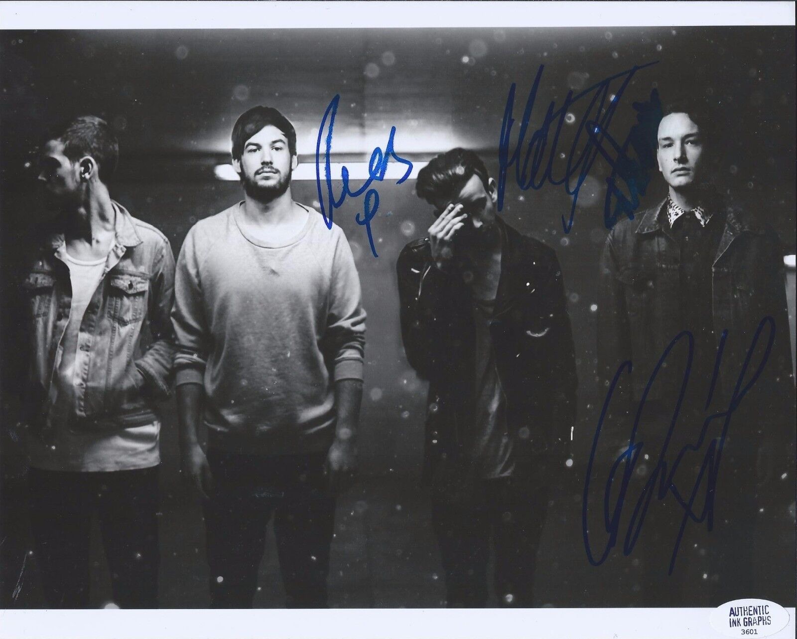 The 1975 Signed Autographed 8x10 Photo Poster painting Full Band Matthew Healy +3 A