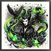 Disney Villain Maleficent-11CT Stamped Cross Stitch 50*50cm tapestrymarket