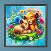Diamond Painting -DIY Round Drill Cartoon Lions