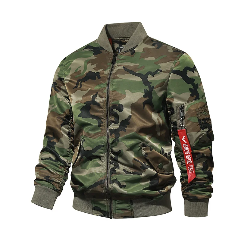 Camouflage jacket air force ma1 pilot jacket men's flight jacket