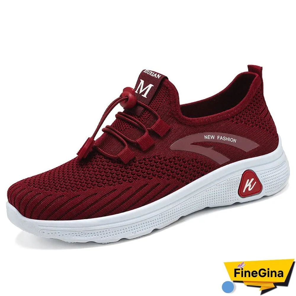 Women's Lace-Up Breathable Soft Sole Lightweight Versatile Casual Sneakers