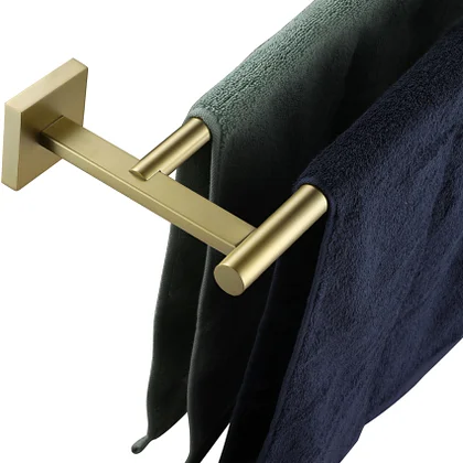 KOKOSIRI 32'' Towel Rails Bathroom Double Towel Bars Matte Black 32 Inch  Bath Towel Holder for Washroom Wall Stainless Steel B5005BK-L32