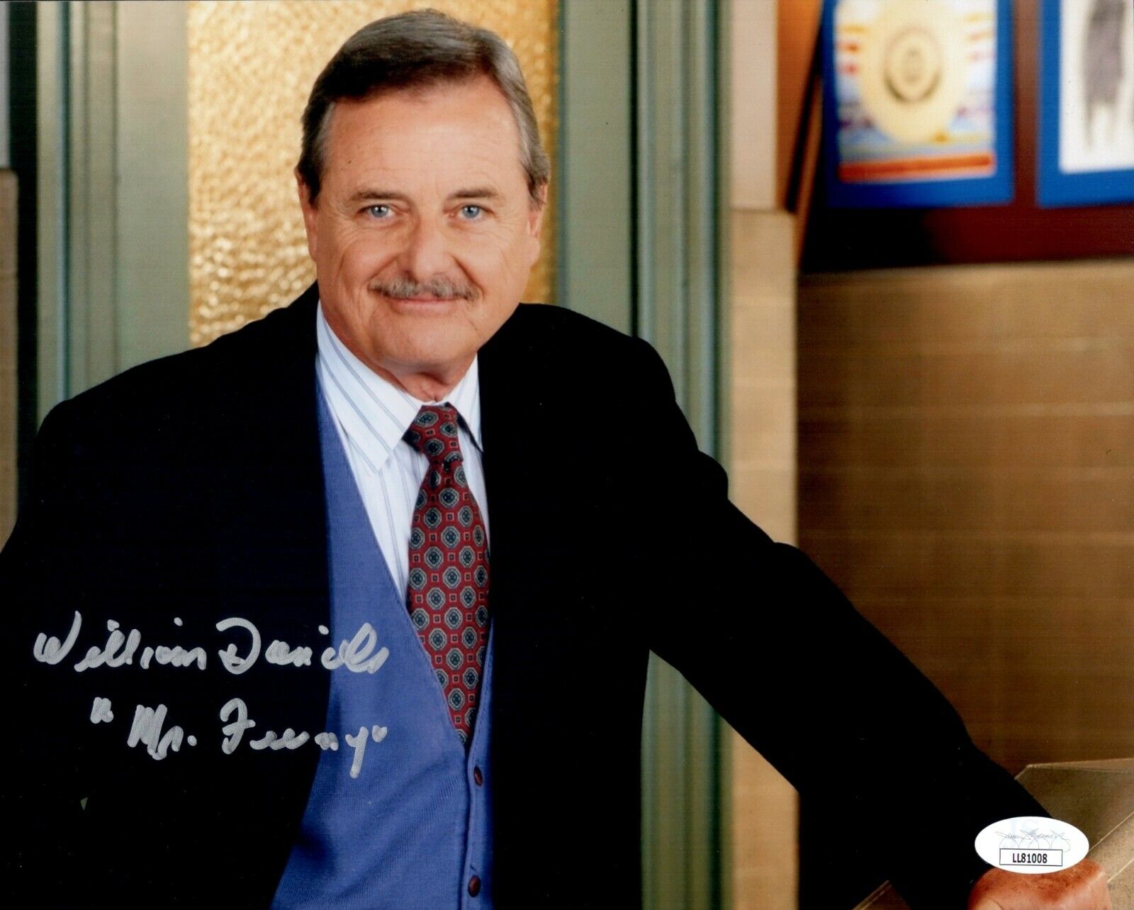 William Daniels Signed Mr. Feeny BOY MEETS WORLD 8x10 Photo Poster painting Autograph JSA COA