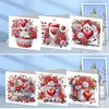 6Pcs Diamond Painting Love Flower Gifts Diamond Painting Greeting Card for Adults Beginners