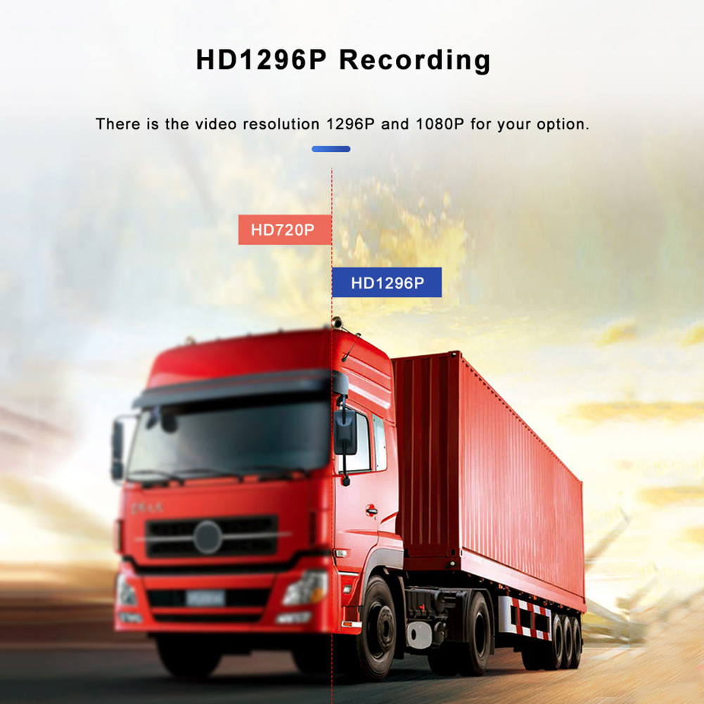 

Phisung GT7 1080P HD Car Truck Bus DVR Dashcam + Rear View Camera + TF Card, 64g, 501 Original