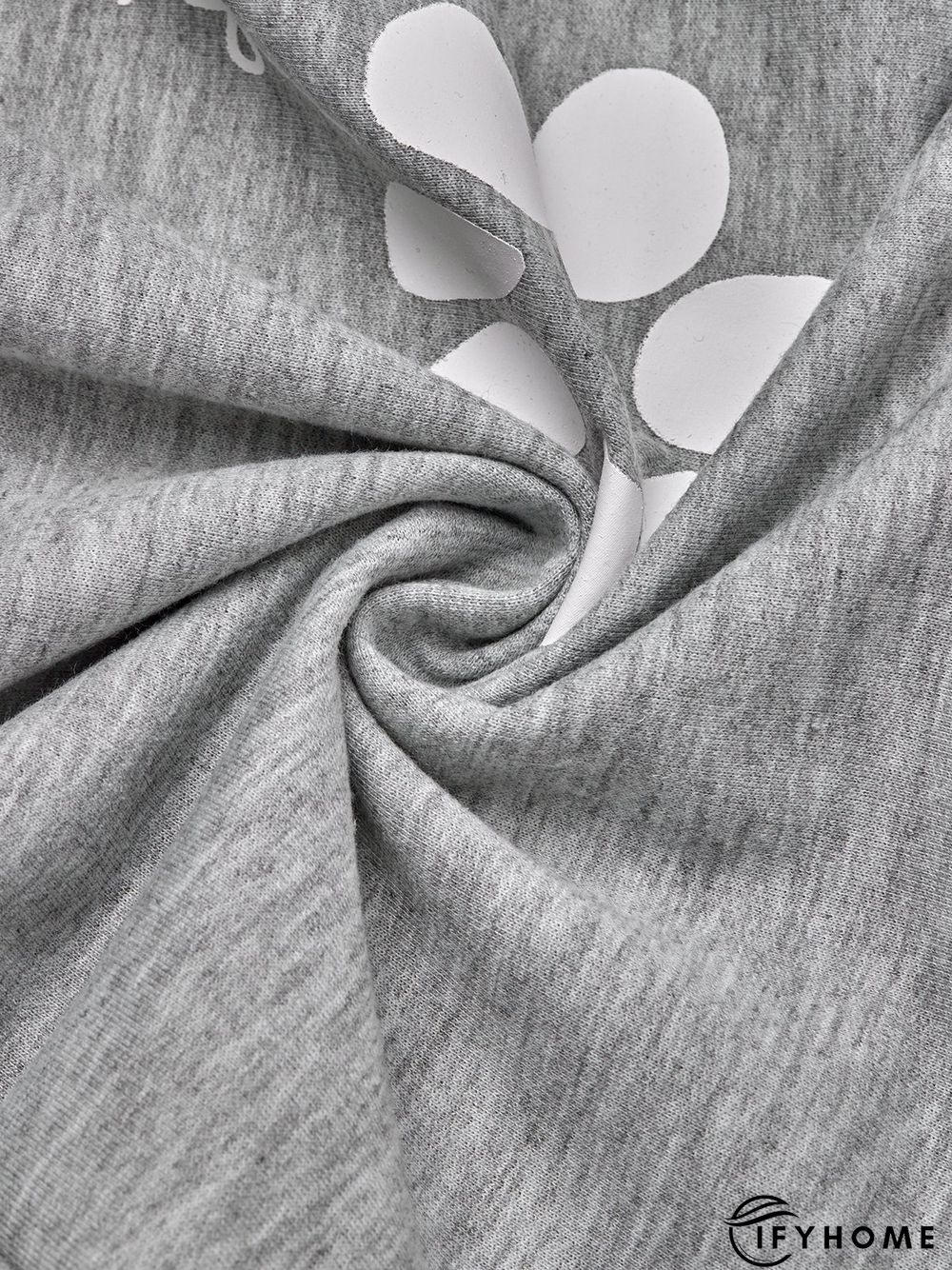 Jersey Loose Floral Crew Neck Hoodies & Sweatshirt | IFYHOME