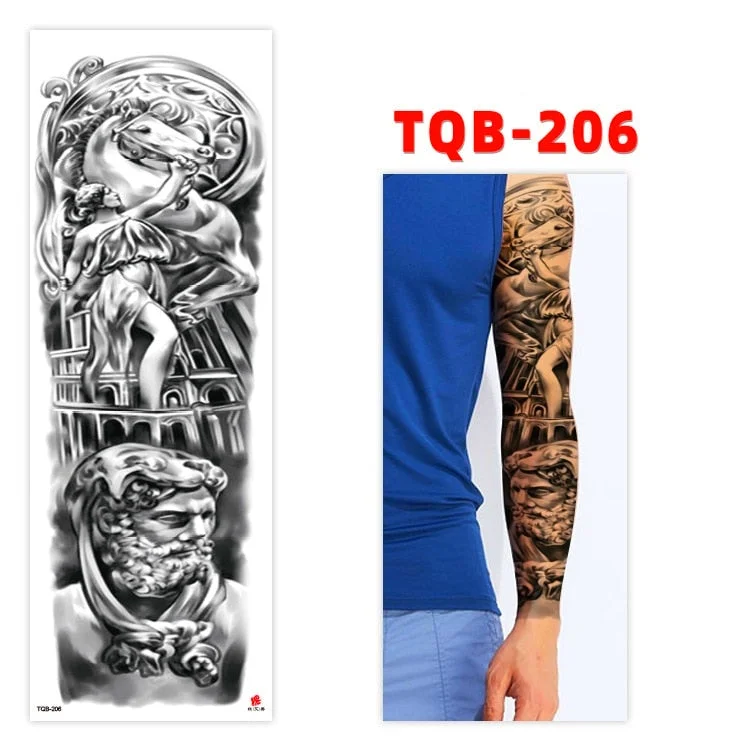 Temporary Tatoo Tattoo for Woman Tattoo Stickers Arm Tattoo Big Sleeve Men and Women Personality Tiger Leopard stickers