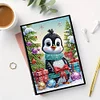 Weihnachtspinguin - 5d DIY Basteln Notizbuch
