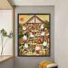 Countryside Bunny-9CT Stamped Cross Stitch 60*80cm/23.62*31.5in(Big Size)