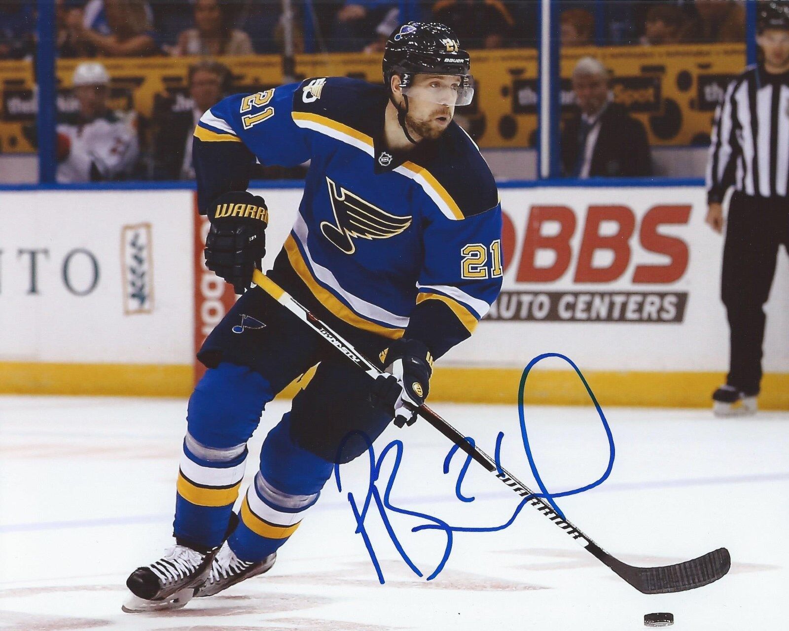 Patrik Berglund Signed 8×10 Photo Poster painting St. Louis Blues Autographed COA B