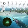 10pcs Luminous Live Shrimp Fixing Hook Metal Barbed Fishhook Live Shrimp Hooks