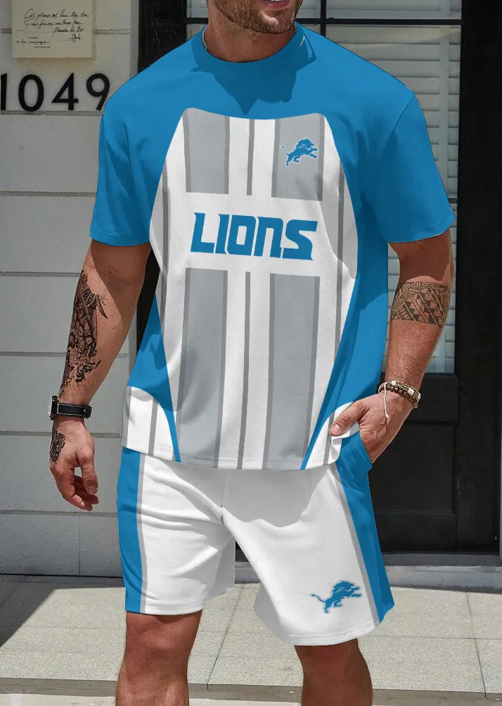 Detroit Lions  Limited Edition Top And Shorts Two-Piece Suits
