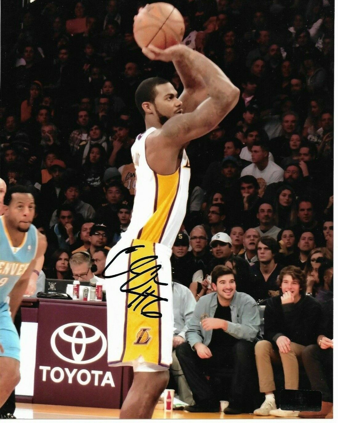 Earl Clark Signed LA Lakers Basketball 8x10 Autographed Photo Poster painting DSC COA 2009 1st R