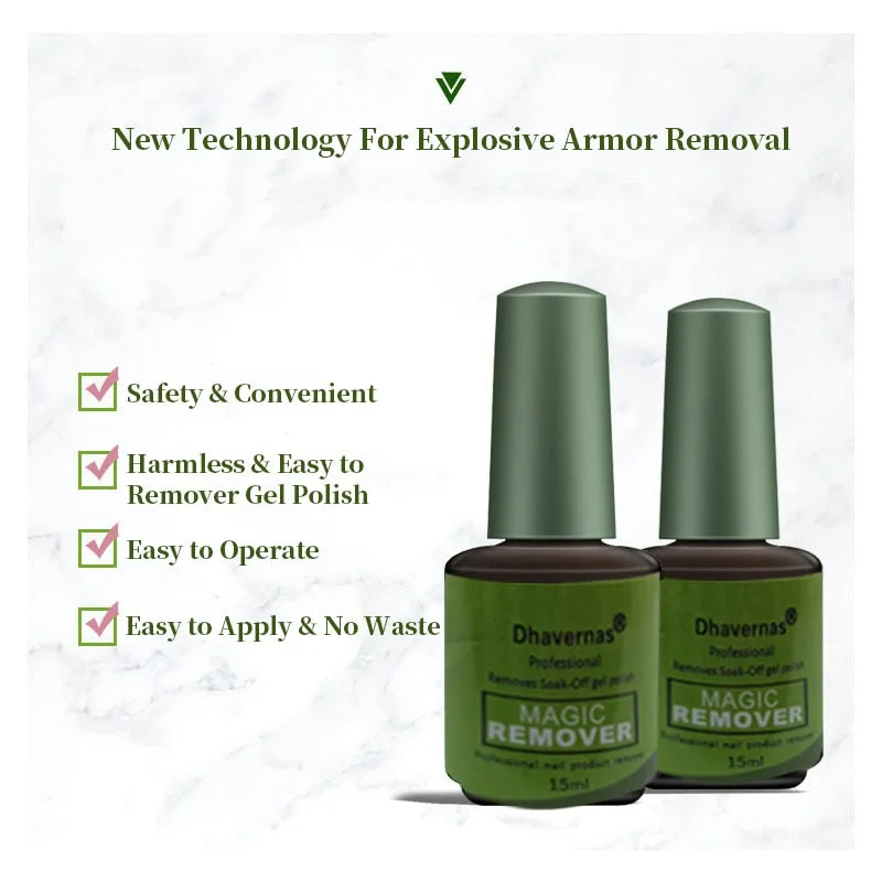 15ml Nail Gel Magic Remover Gel Soak off Remover Gel Nail Polish Acrylic Clean Degreaser For Nail Art Gel Polish Remove Tool-Nail Inspo
