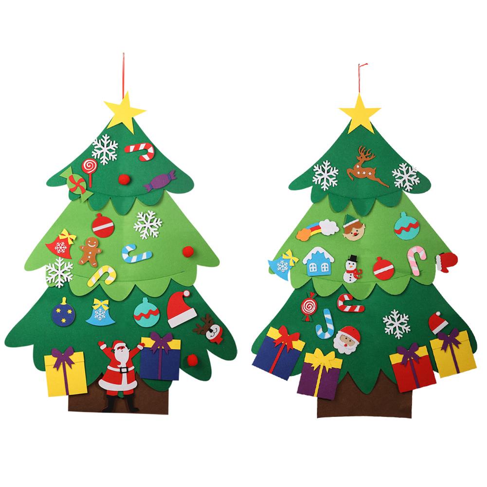 

Christmas Tree Shape Nonwoven Pendant Window Dressing Children DIY Decor, 501 Original