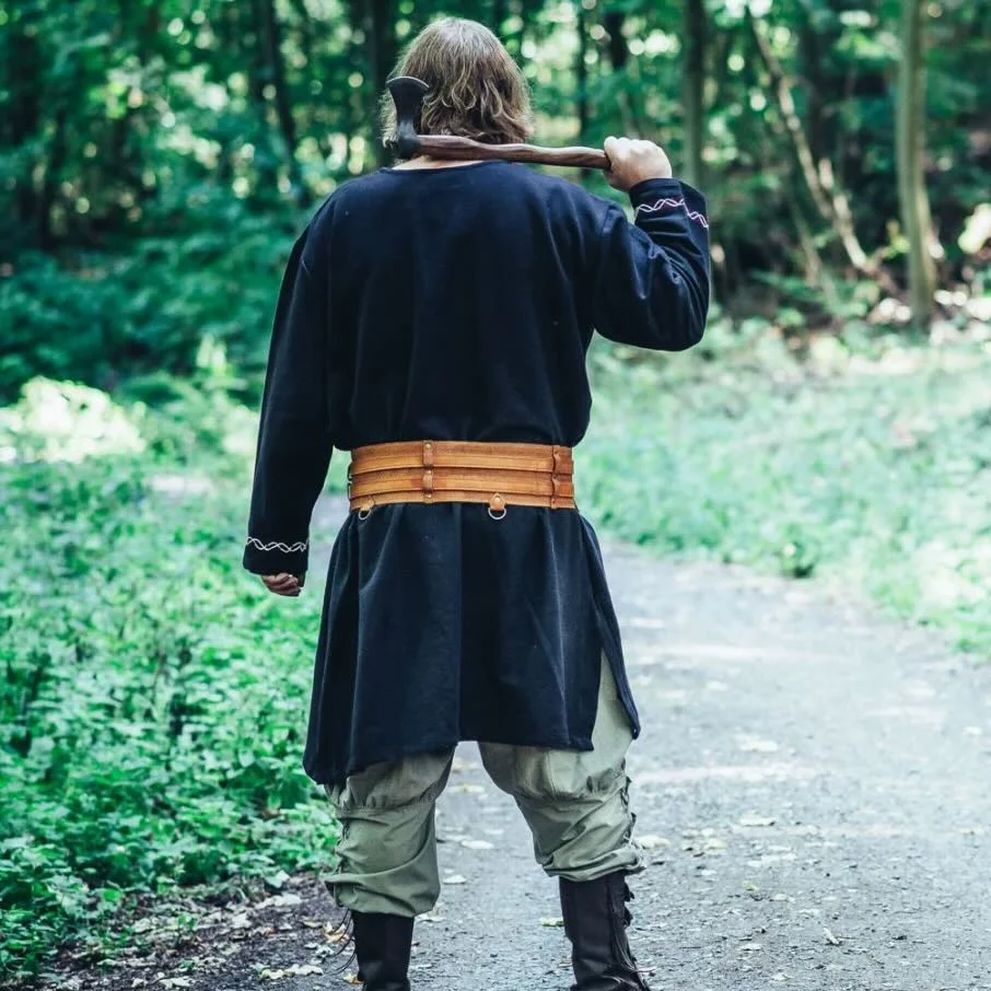 Men's Viking Embroidered Robe Top-inspireuse