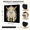 DIY Pearl Painting Cow for Home Wall Decor with Frame(30x30cm)