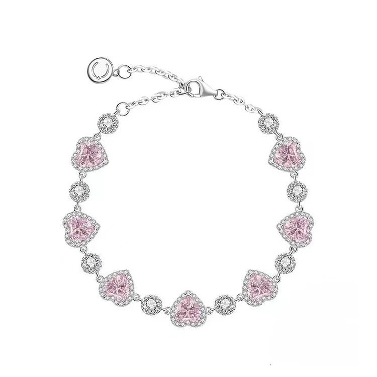 [Exquisite gift for her]Sparkling Crystal Heart Bracelet