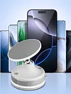 Car Magnetic Vacuum Adsorption Phone Bracket for Kitchen Mirro Gym Bath Shower