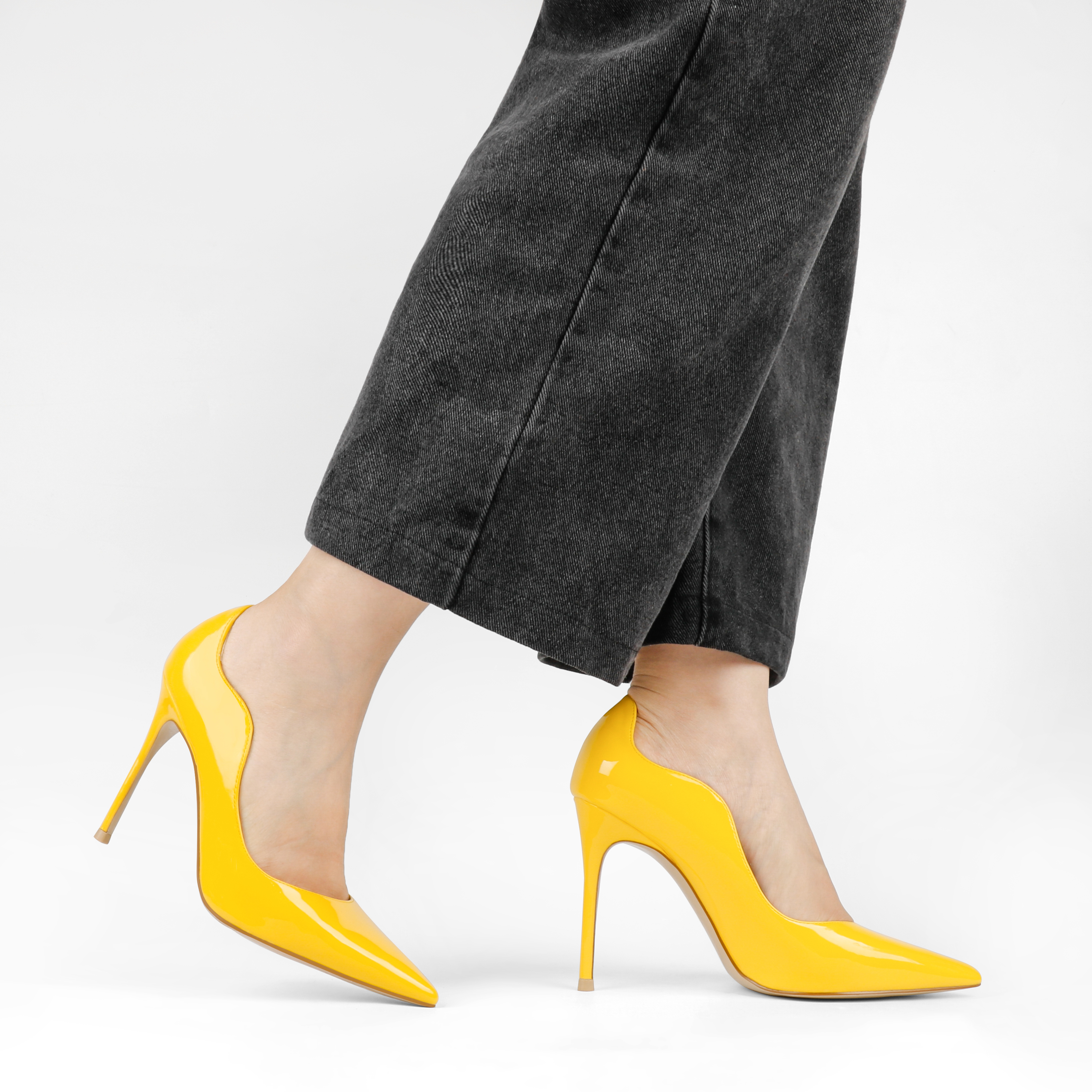 100mm Women's Party Wedding Classic Pumps Fashion Edge Design High Heels Stilettos-MERUMOTE