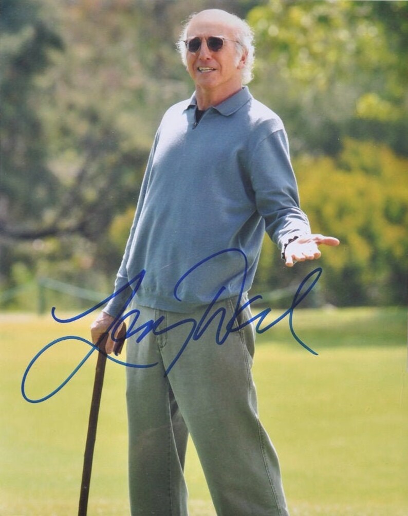 LARRY DAVID SIGNED Photo Poster painting Seinfeld, Curb Your Enthusiasm, Saturday Night Live wcoa