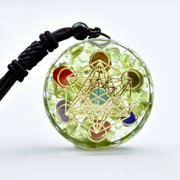 Peridot Orgonite Pendant