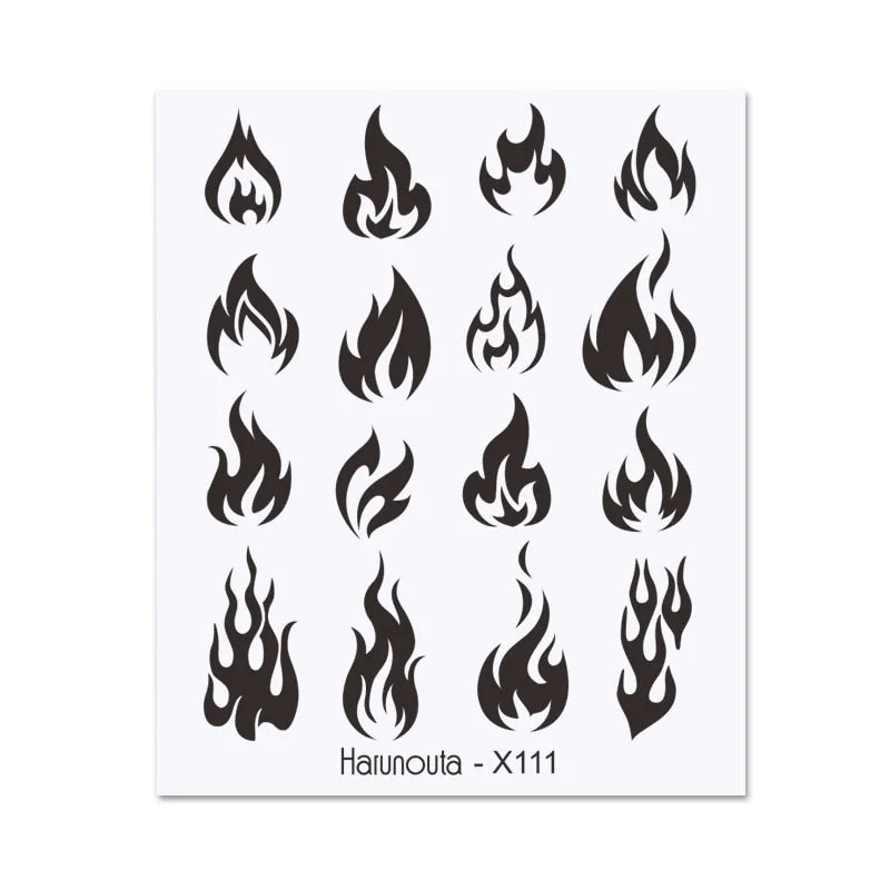 Harunouta Valentine's Day Love Heart Pattern Water Decals Stickers Christmas Snowflakes Design Slider For Nails Art Decoration-Nail Inspo