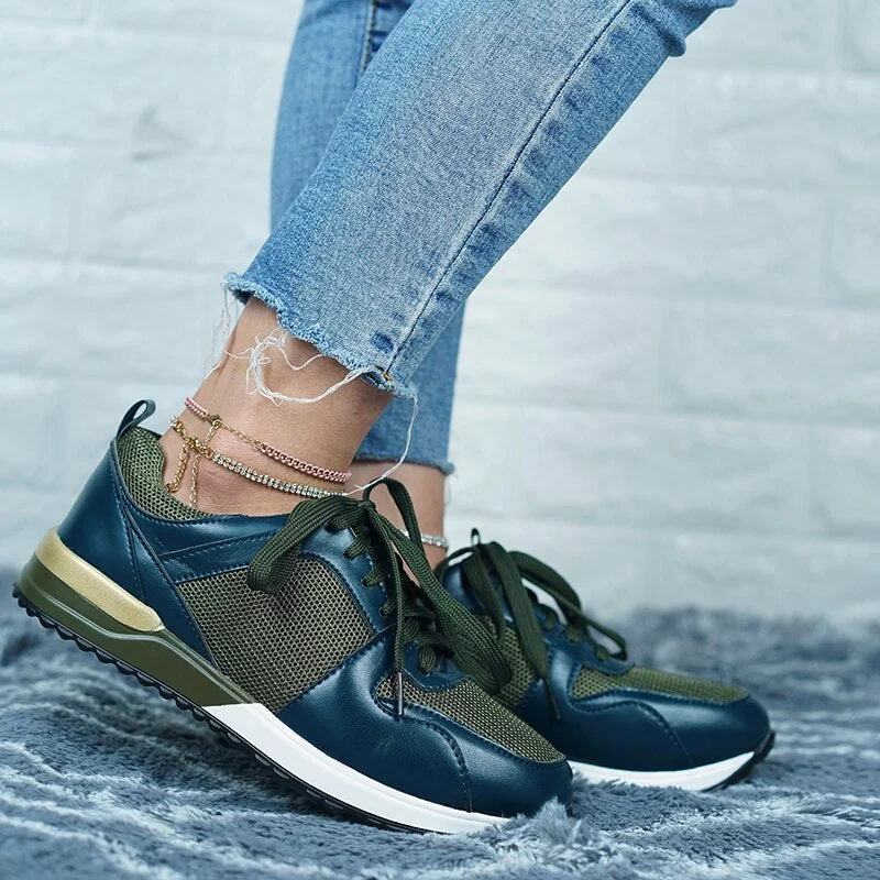 2021 Spring Autumn Sneakers Women Shoes for Women Female Platform Casual Wedges Sport Shoes Breathable Walking Trainers Women