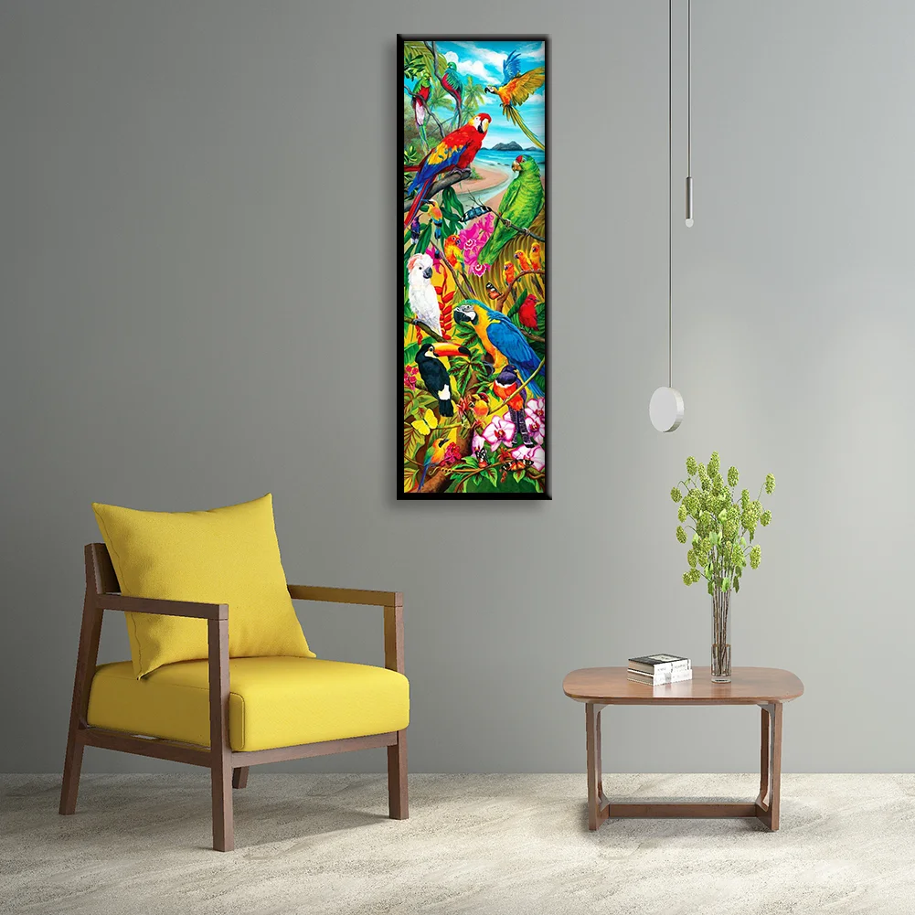 Diamond Painting - Full Round Drill - Color Parrot(30*80cm)