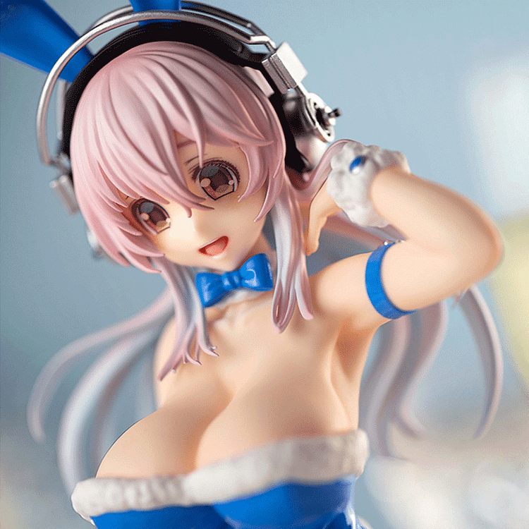 Furyu Nitroplus BiCute Bunnies Super Sonico (Blue Rabbit Ver.) Figure